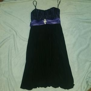 Black purple dress